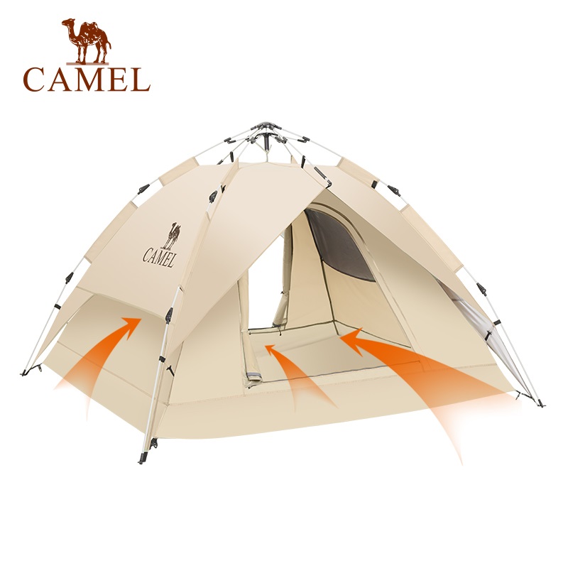 骆驼（CAMEL）户外便携式露营野营野外专业自动帐篷 A1S3NA111-2 个 流沙金 流沙金
