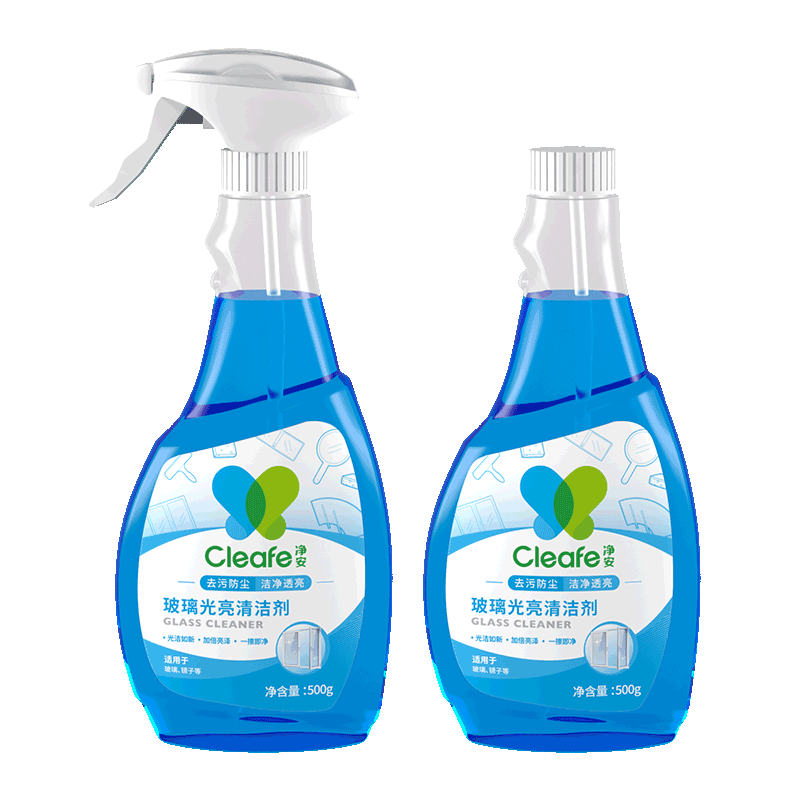 净安玻璃光亮清洁剂500g+500g 双瓶装（单位：瓶）  