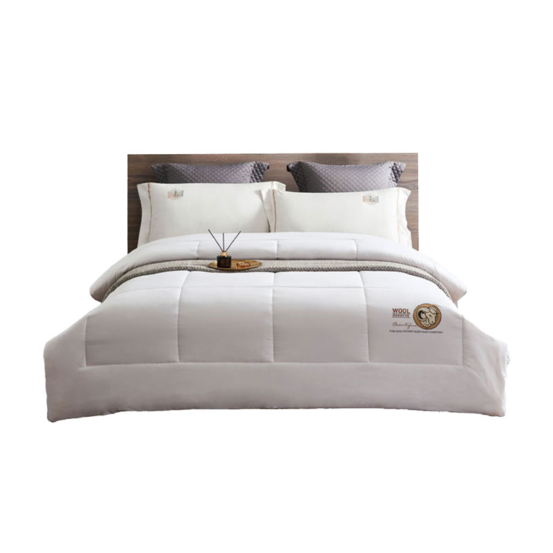 艾逸瑶选 JF-24135圣玛丽澳洲羊毛轻奢冬被 200*230cm（单位：床） 白色