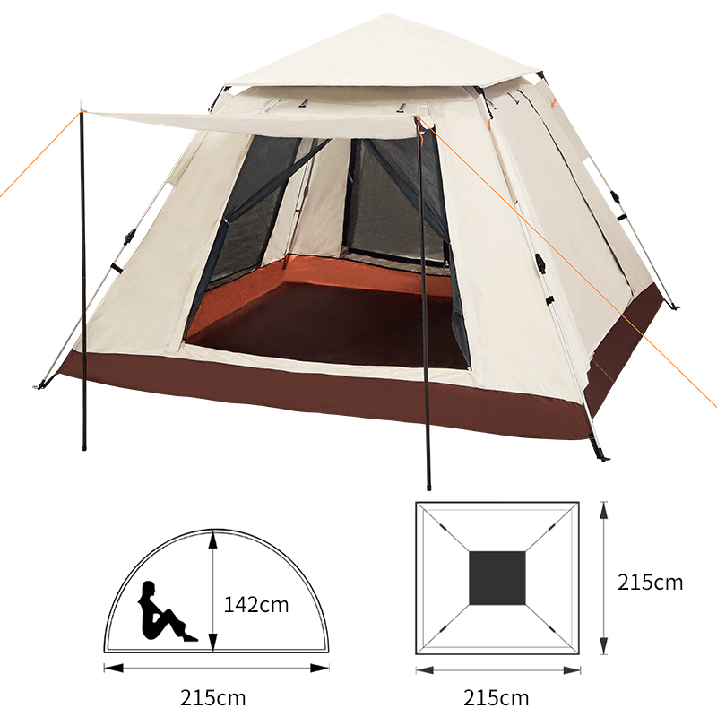 尚烤佳（Suncojia） 全自动免搭速开 215*215*142cm 全自动免搭速开 米色（单位：顶）