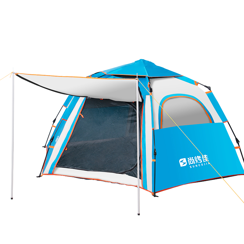 尚烤佳（Suncojia） 双开门带窗六角 240*210*135cm 易搭建，大空间 蓝色（单位：顶）