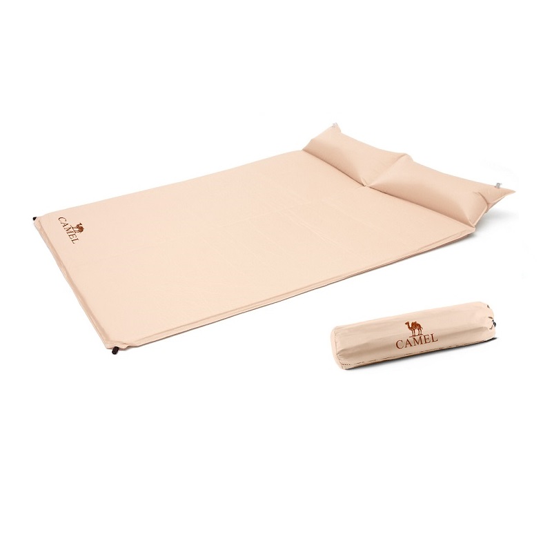 骆驼CAMEL自动充气垫床垫双人防潮垫露营加厚午休垫子 充气垫A9S3C4107 单位：个 杏色