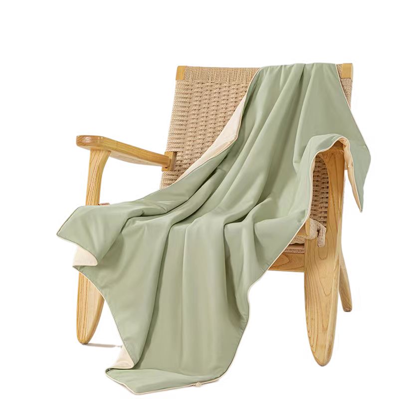 蚕花娘娘100%休闲蚕丝随心被90*120cm 绿色 90*120cm