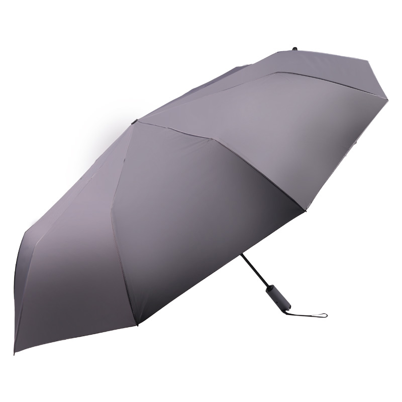 艾逸瑶选 YS-1846 朋克系列10骨加厚黑胶超大全自动晴雨伞 70cm*10K（单位：把） 黑色