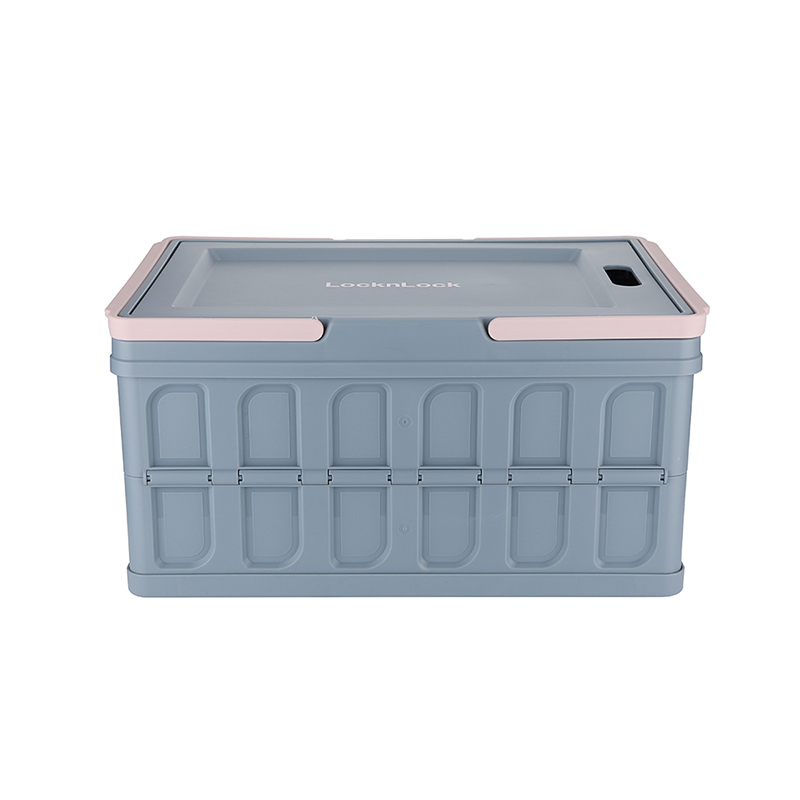 乐扣/家用品多功能折叠收纳箱灰色40L（单位：个） 灰色