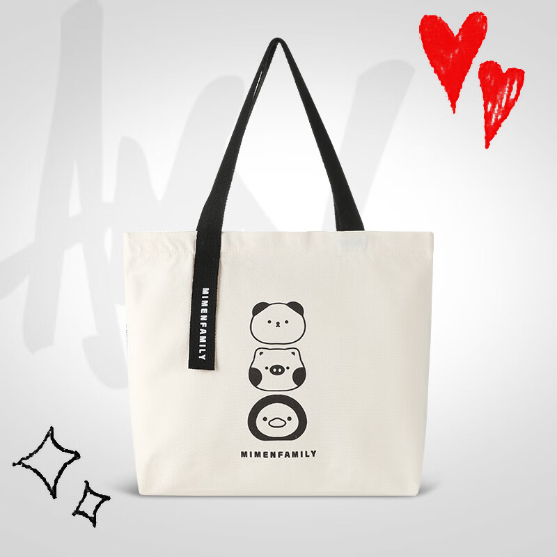 四万公里帆布包 手提袋42*35*8cm（不代发） 卖萌家族