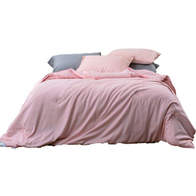 蚕花娘娘100%蚕丝被200*230cm合欢格 粉色 填充物1000g