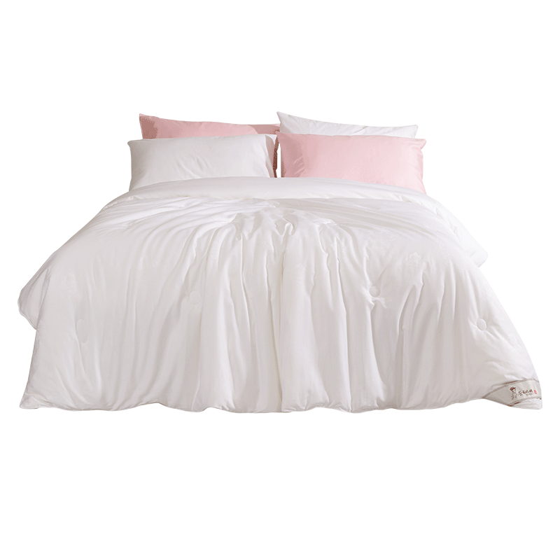 蚕花娘娘100%蚕丝被200*230祎祎如玉白色 白色 填充物1500g