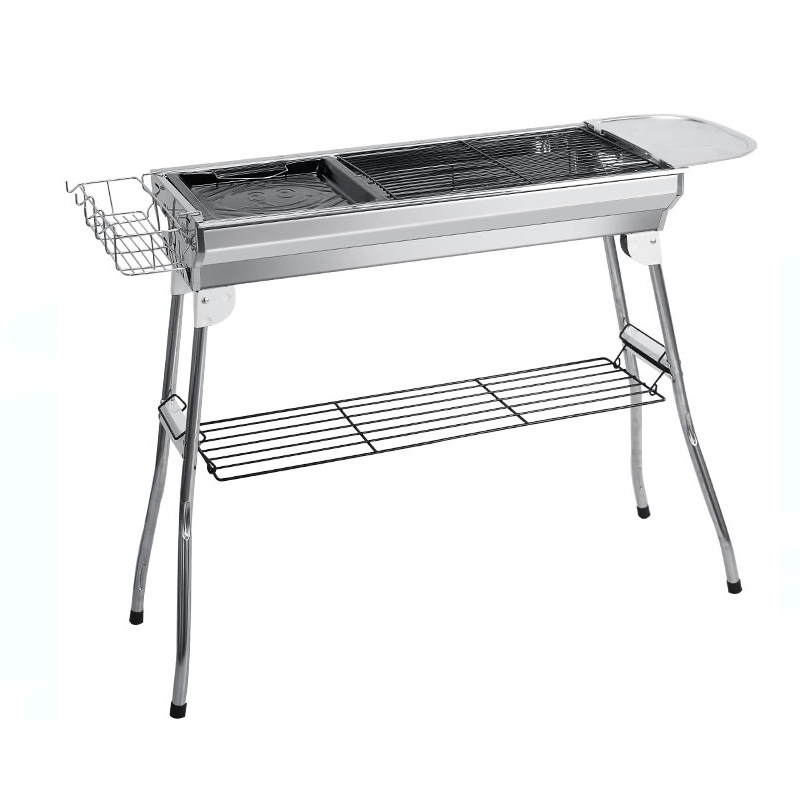 三极 TP8842  加厚大号不锈钢烧烤架全套烧烤架 银色