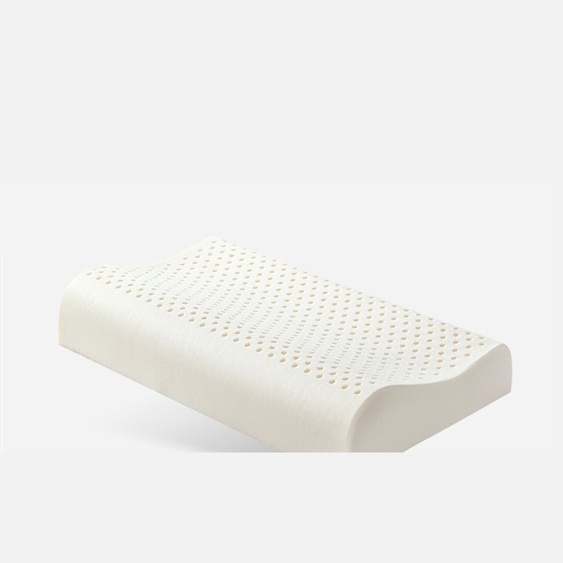 蚕花娘娘乳胶枕泰国原料乳胶枕芯单只装 波形乳胶枕 白色