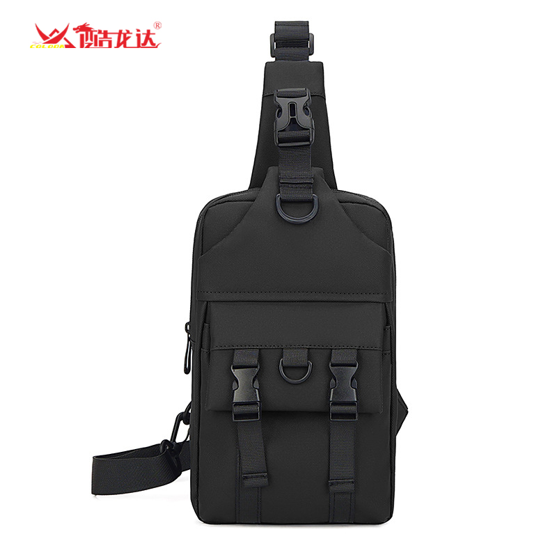 酷龙达（Coloda）休闲大容量胸包斜挎包CLD-B24511 黑色