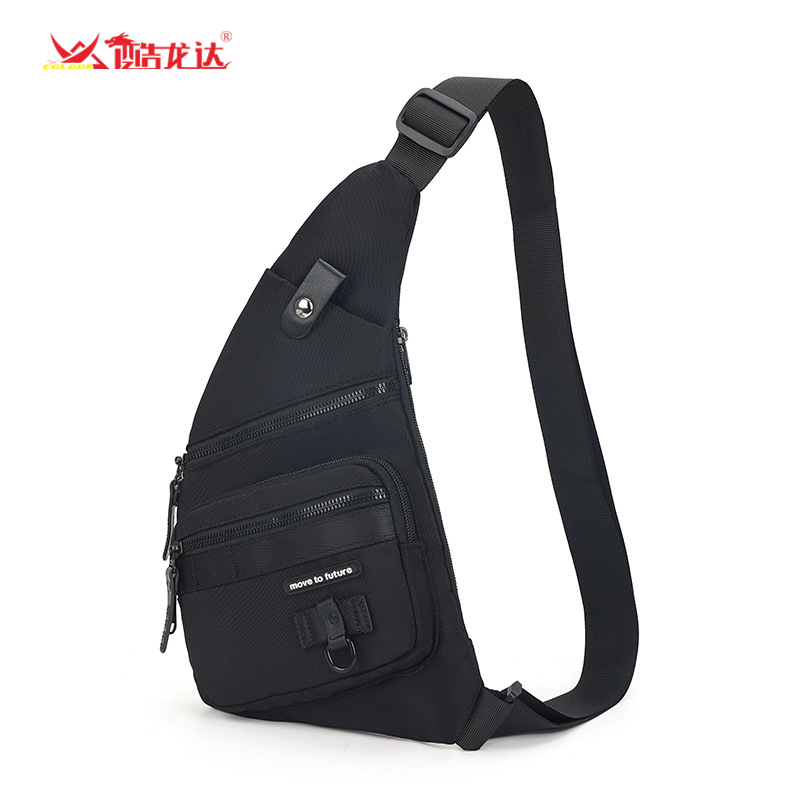 酷龙达（Coloda）休闲大容量胸包斜挎包CLD-B23369 黑色