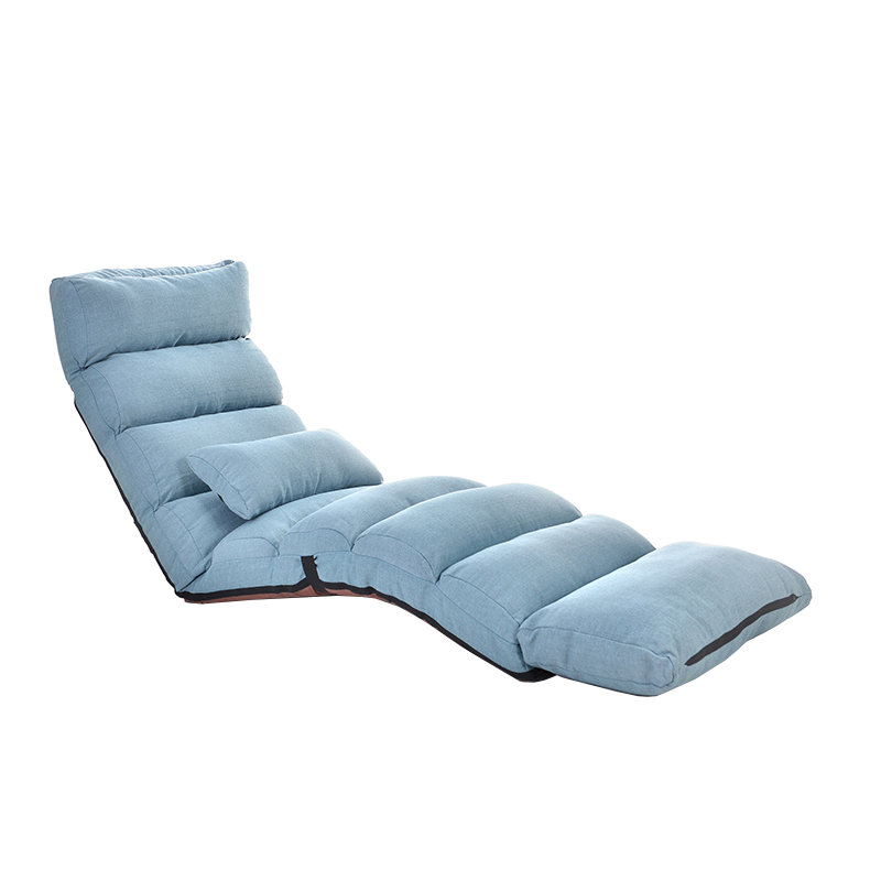 三极 TP1031 多功能折叠沙发椅  加长款205*56*20cm 湖蓝色