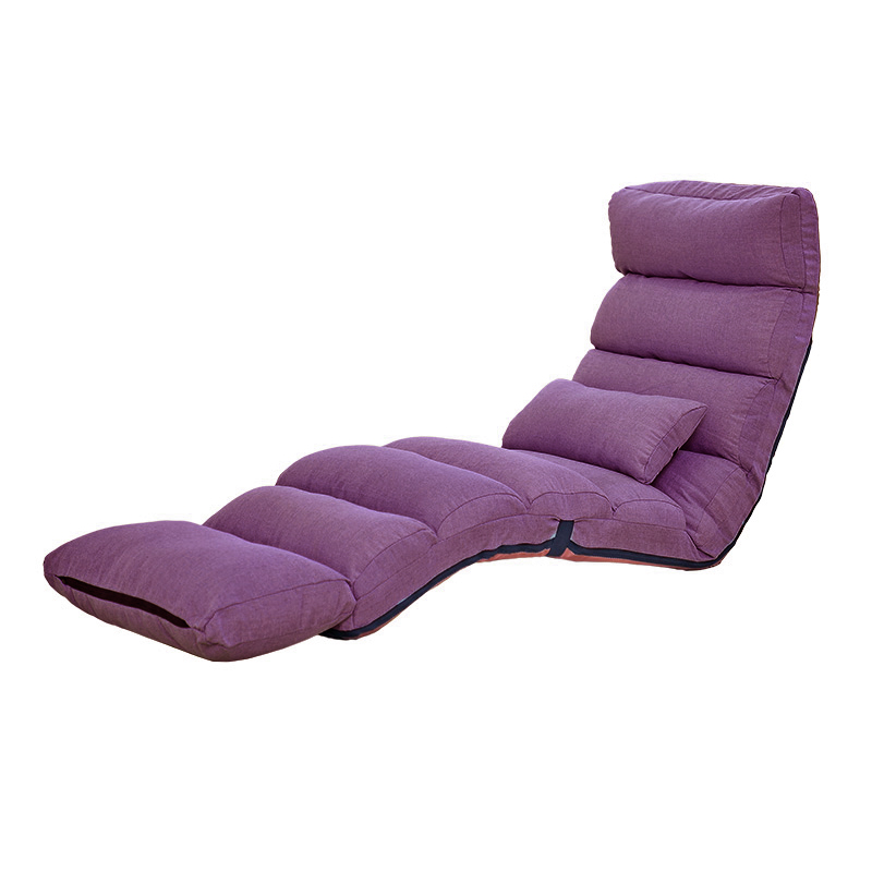 三极 TP1031 多功能折叠沙发椅  加长款205*56*20cm 紫色