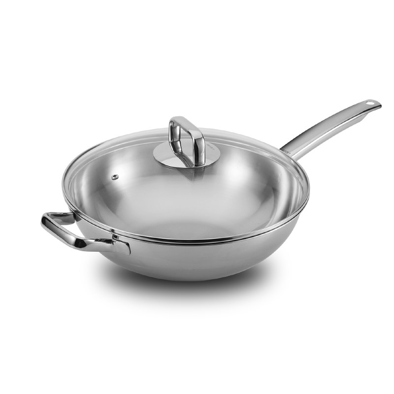 cizzle喜时 厨神30/32cm 炒锅/蒸格 白色