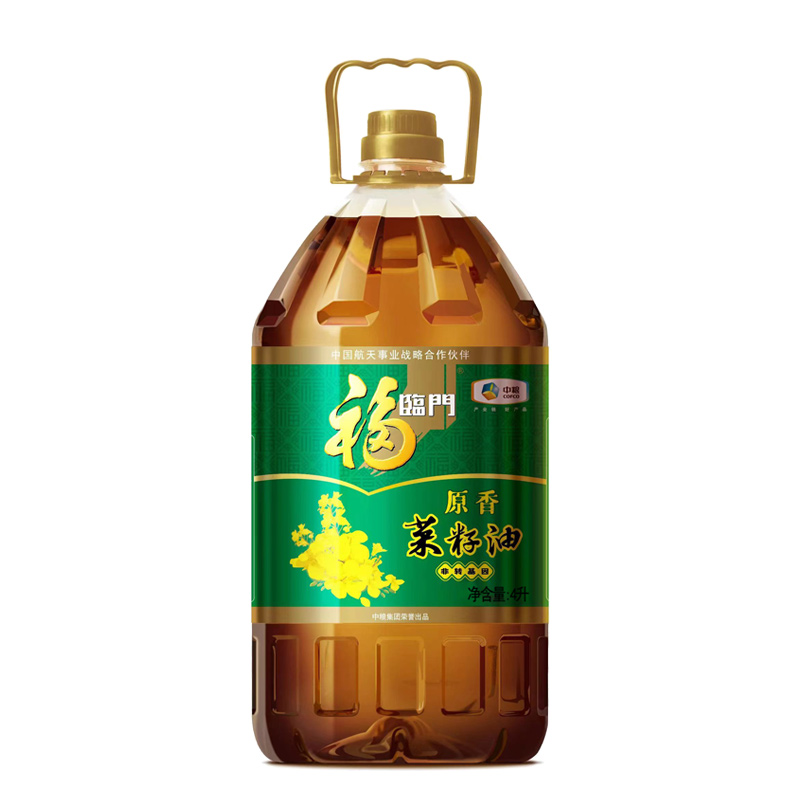 福临门非转原香菜籽油4L（单位：桶） 黄色