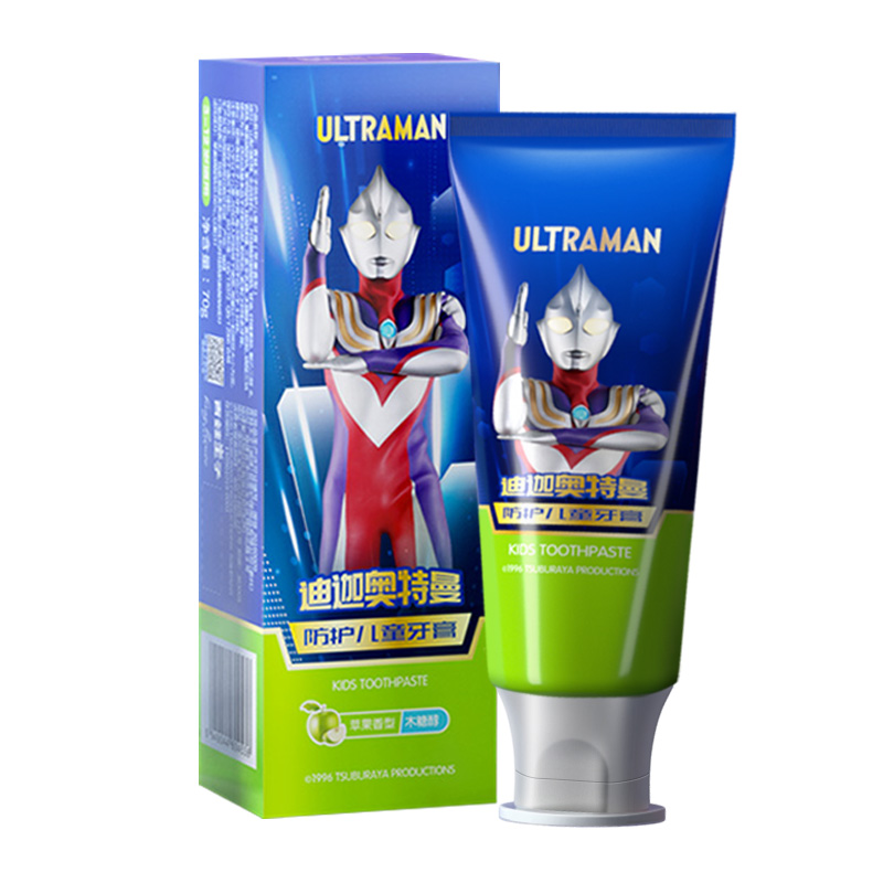 N3-青蛙王子防护儿童牙膏（苹果）70g（支） 蓝色