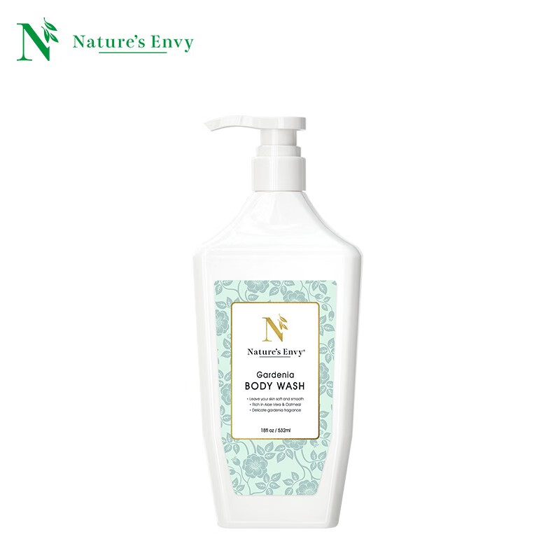 天然之扉栀子花香氛沐浴露532ml 白色