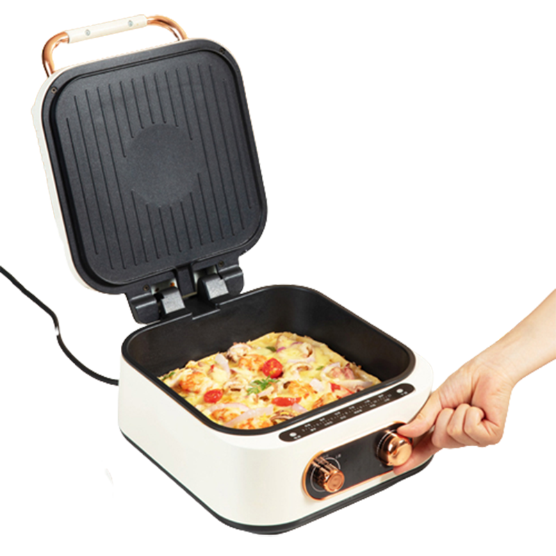 翰乐莫莱蒂米双面加热多功能电饼档HL-DBD16（套） 莫莱蒂米