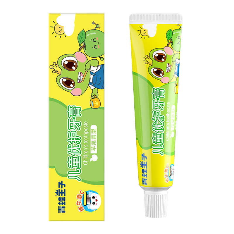 青蛙王子儿童优护牙膏（苹果）45g（支） 清新色