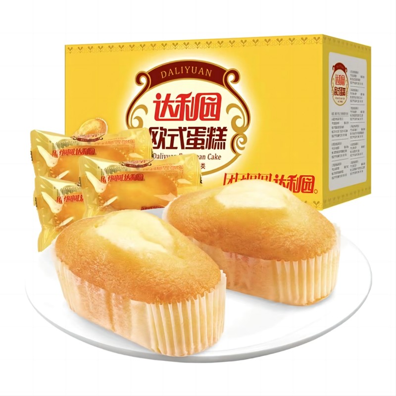 达利园欧式蛋糕鸡蛋味1500g 香槟金