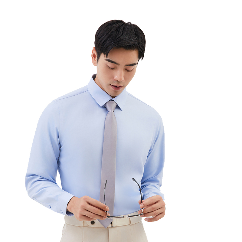 丰讯男士高端羊毛混纺可机洗长袖衬衫FXPS2351（单位：件） 蓝色 175