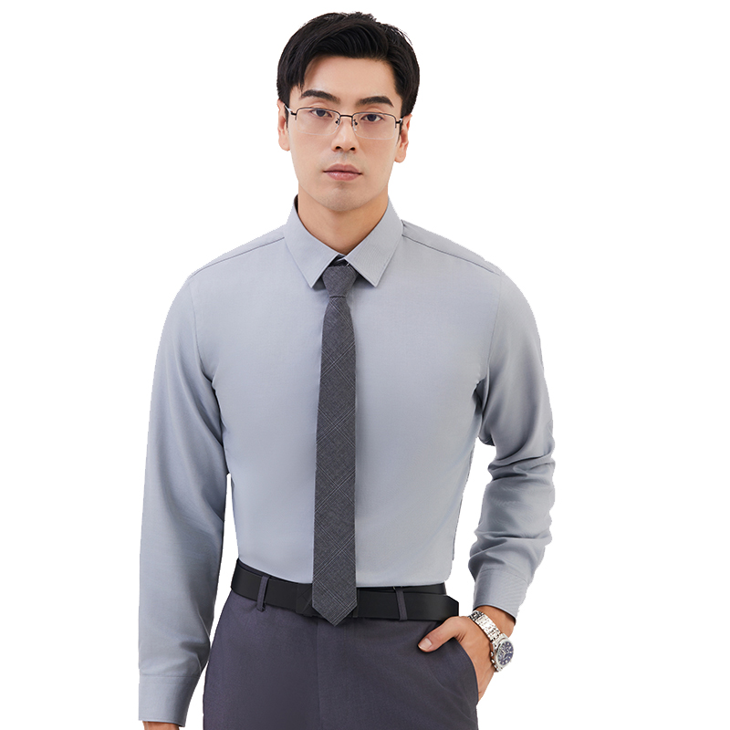 丰讯男士高端羊毛混纺可机洗长袖衬衫FXPS2351（单位：件） 灰色 175