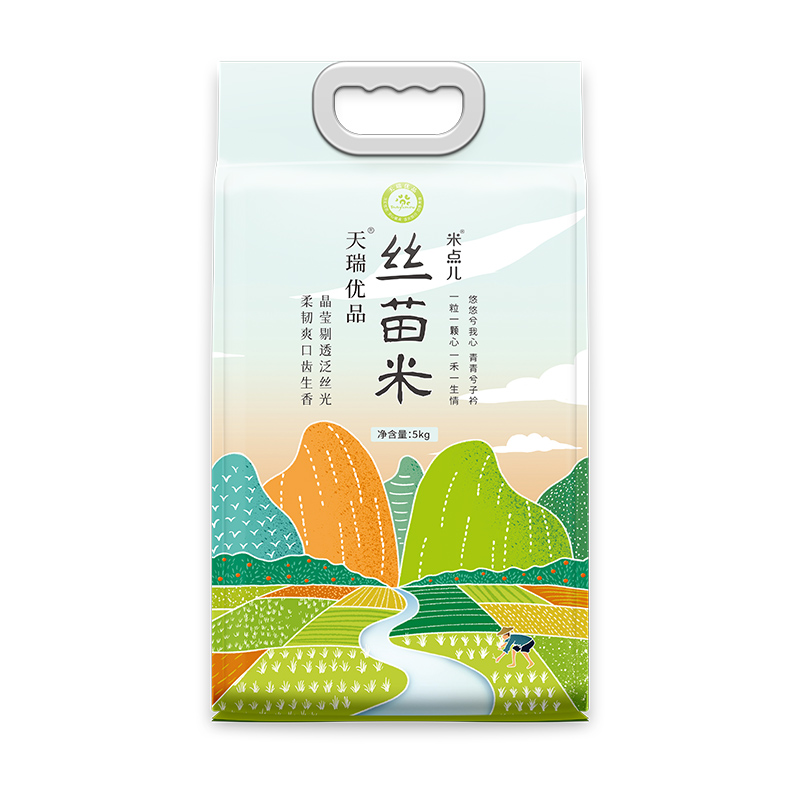 天瑞优品 丝苗米5KG 拿铁色