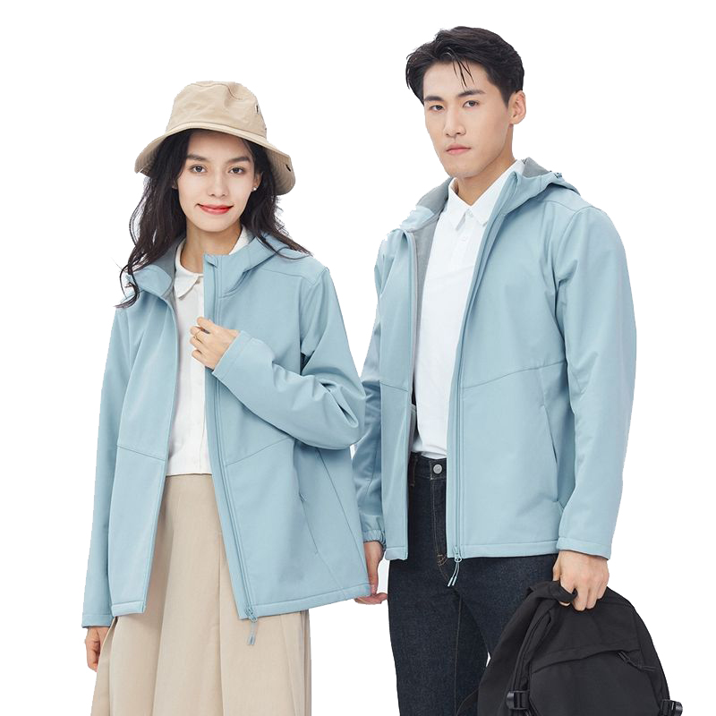 丰讯男女同款单层冲锋衣休闲立领防风外套FXTF231001（单位：件） 男女同款月兰 5XL