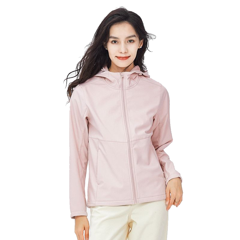 丰讯女士单层冲锋衣秋季立领防风户外服外套FXTF231002（单位：件） 樱花粉 M