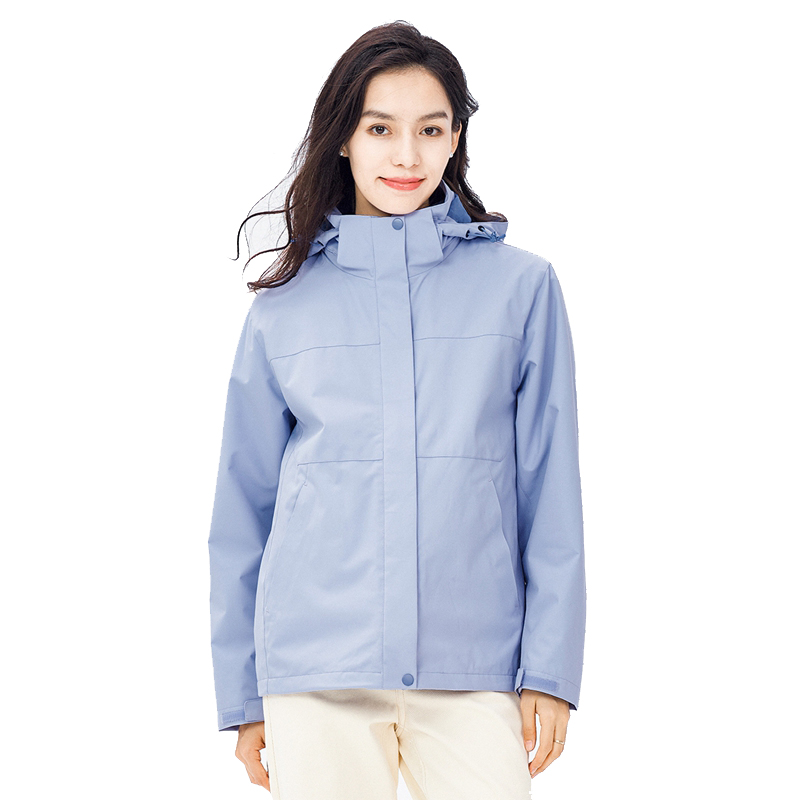 丰讯女式户外冲锋衣三合一可拆卸摇粒绒内胆FXTF230852（单位：件） 女款浅紫 4XL