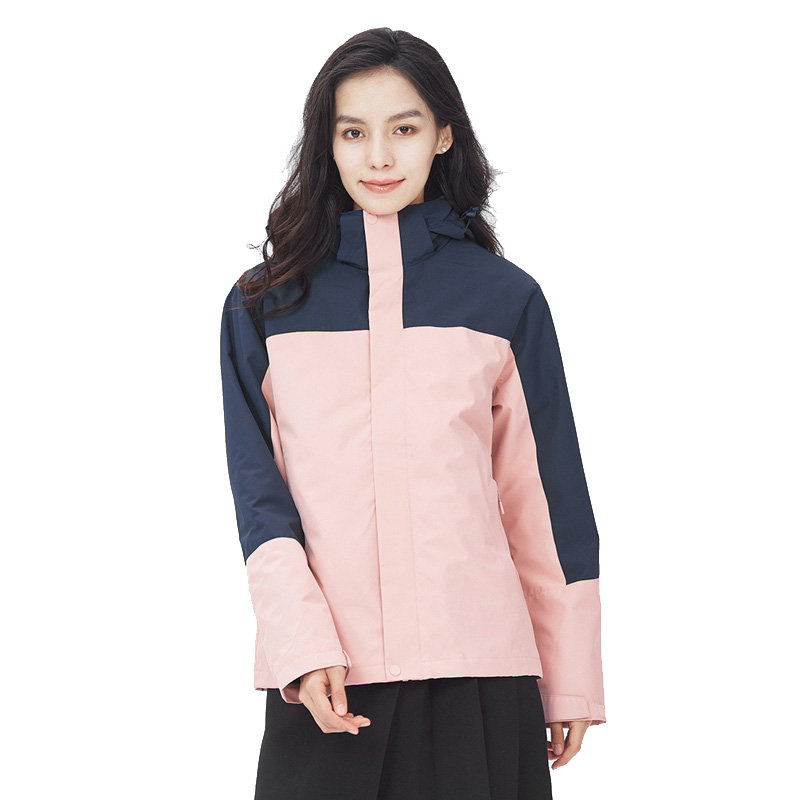 丰讯女式户外冲锋衣秋冬两件套摇粒绒内胆FXTF230822（单位：件） 珊瑚粉 3XL