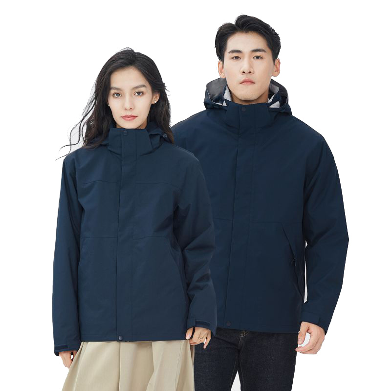 丰讯情侣款冲锋衣保暖外套摇粒绒 三合一可脱卸FXTF230831（单位：件） 男女同款藏蓝 4XL