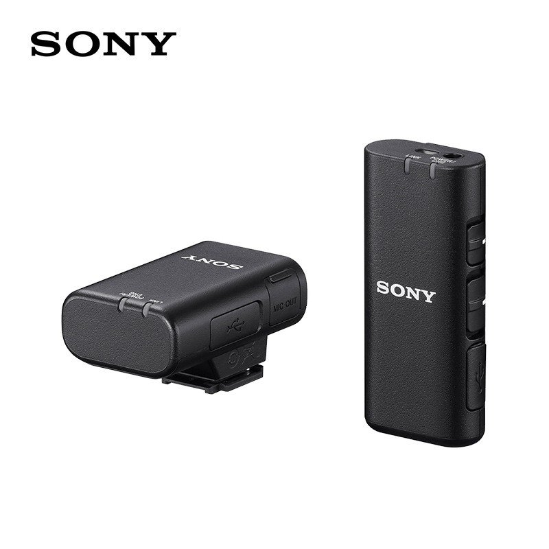 索尼（SONY）ECM-W2BT 无线麦克风 相机麦克风 数字音频 小蜜蜂 采访 直播 Vlog收音 黑色