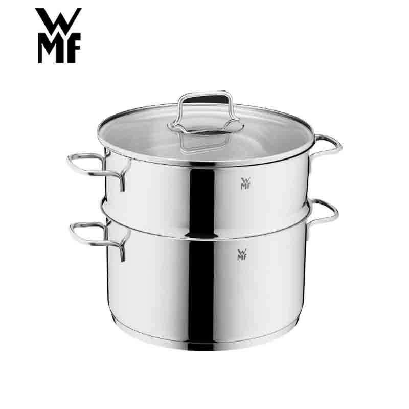 德国福腾宝蒸煮一体两用Astoria双层汤蒸锅24cm 不锈钢色