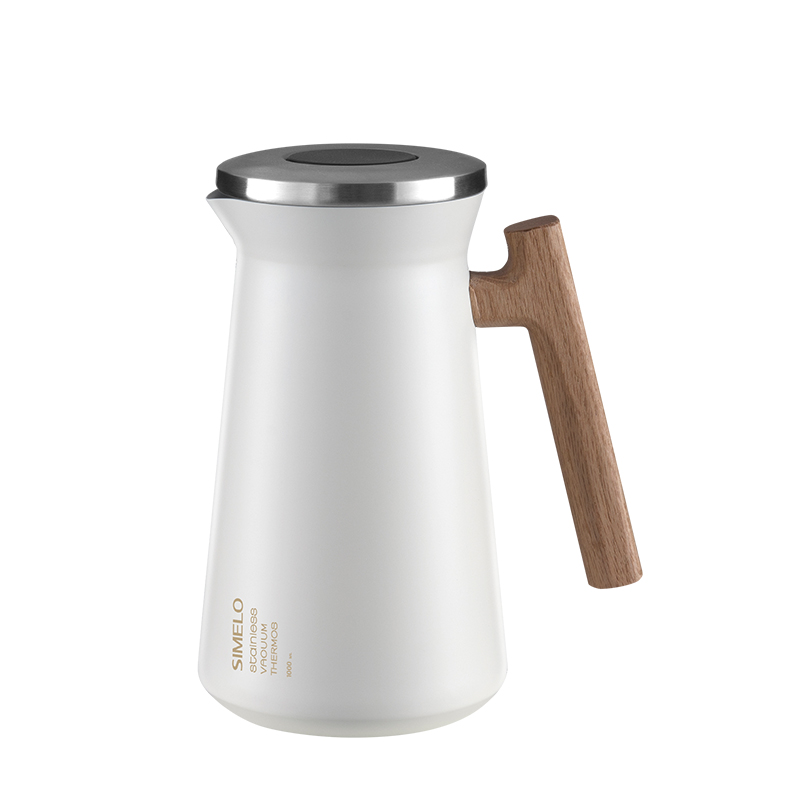 SIMELO印象京都系列北欧保温壶1000ml(单位：个) 雅致白