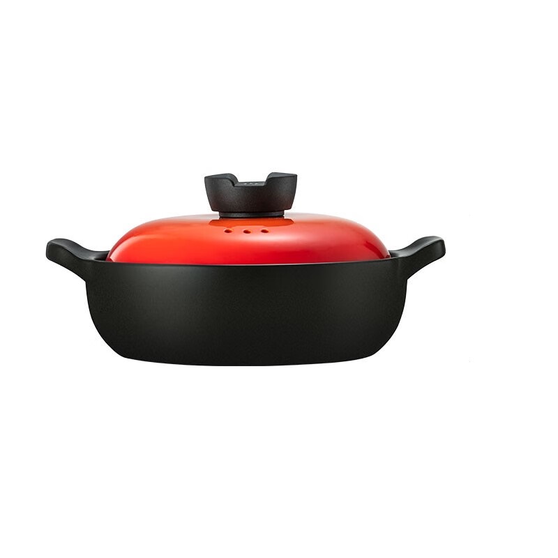 爱仕达（ASD）天然陶瓷砂锅炖汤石锅陶瓷煲1.5L新陶养生煲焖煲 RXC15B3Q（单位：个） 黑红色