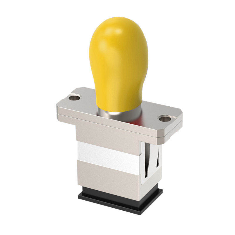 信霆光纤耦合器 ST-SC 银色 电信级 光纤连接器 光纤适配器（100个/包） 黄色