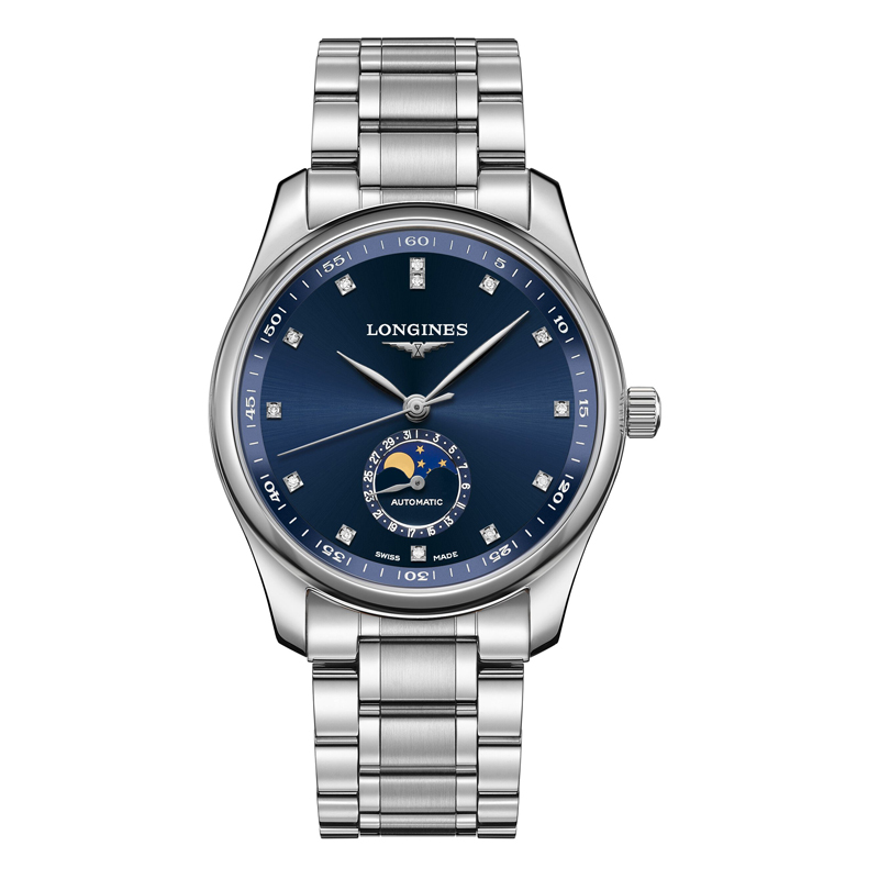 浪琴Longines 名匠系列月相机械手表男士腕表 L2.909.4.97.6 宝石蓝