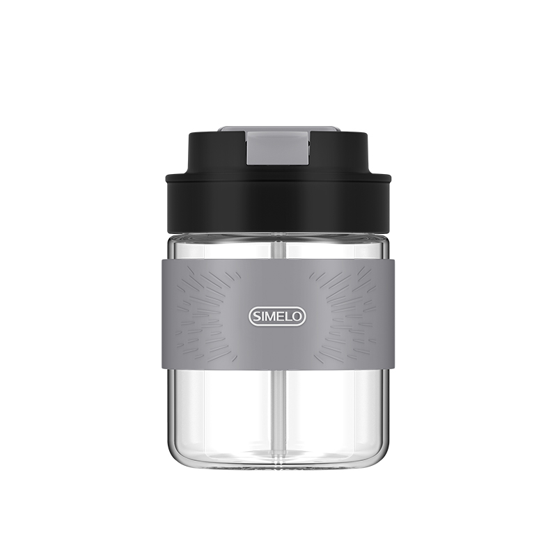 SIMELO印象京都新元气双饮咖啡玻璃杯350ML（单位：个） 曼特宁黑