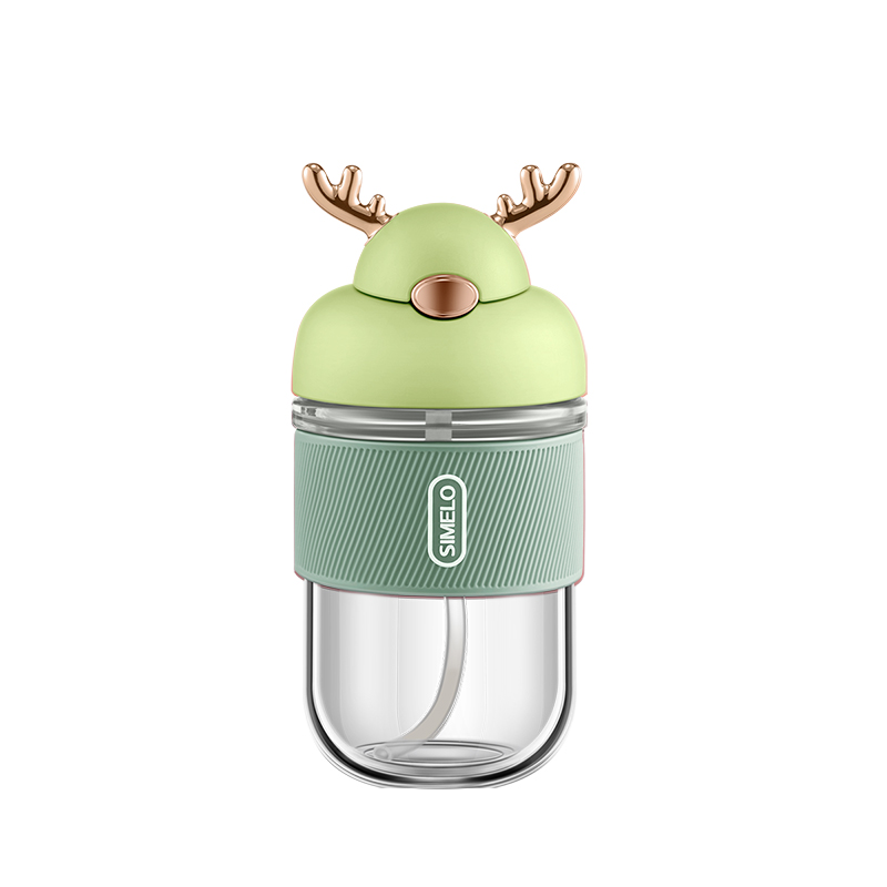 SIMELO 印象京都鹿岛玻璃吸管杯390ML（单位：个）绿色