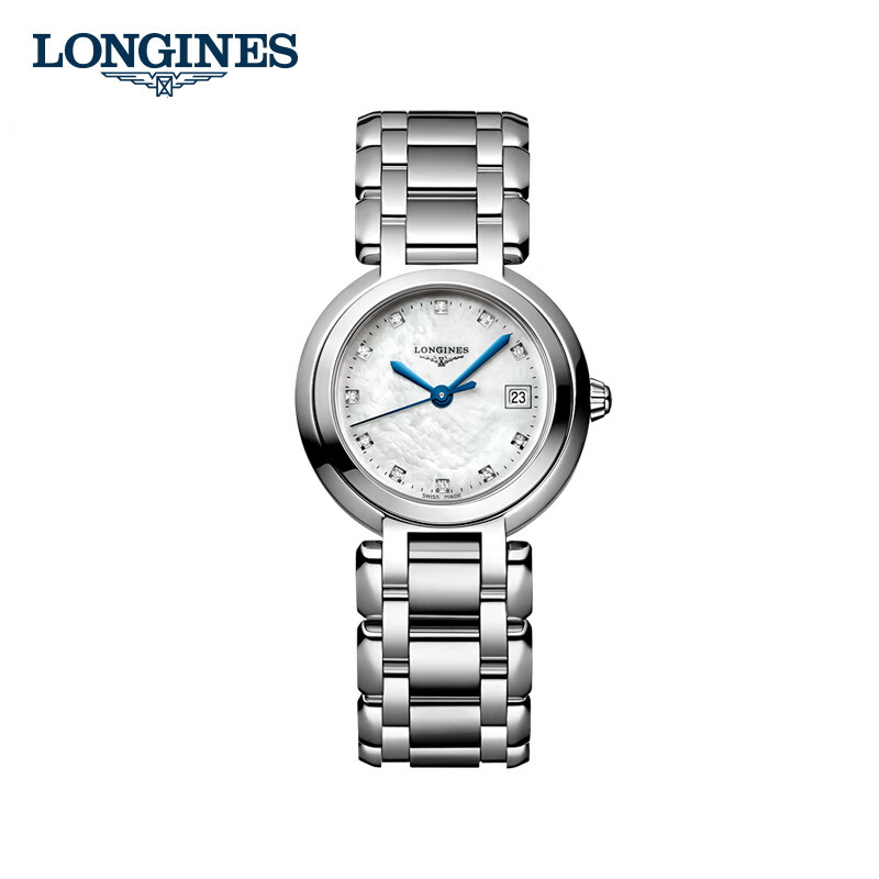 浪琴Longines 心月系列石英手表女士腕表 L8.110.4.87.6 白色