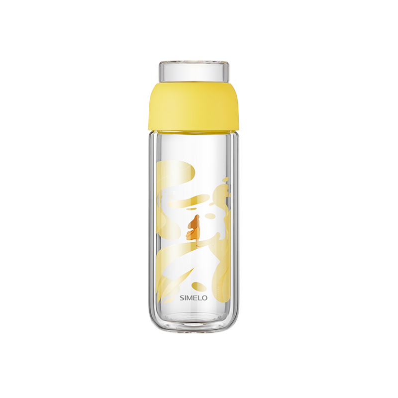 SIMELO印象京都达令茶水分离玻璃杯330ML（单位：个） 麦田的遐思
