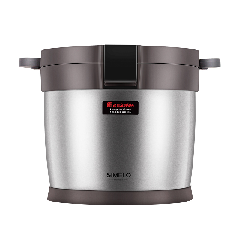 SIMELO印象京都系列高真空贝太焖烧锅7.0L(单位：个) 钢本色