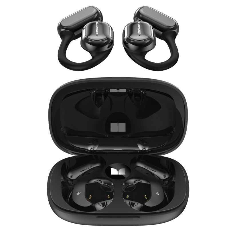 魔声Monster Open Ear AC100 不入耳式耳挂式蓝牙耳机MH22156 曜石黑