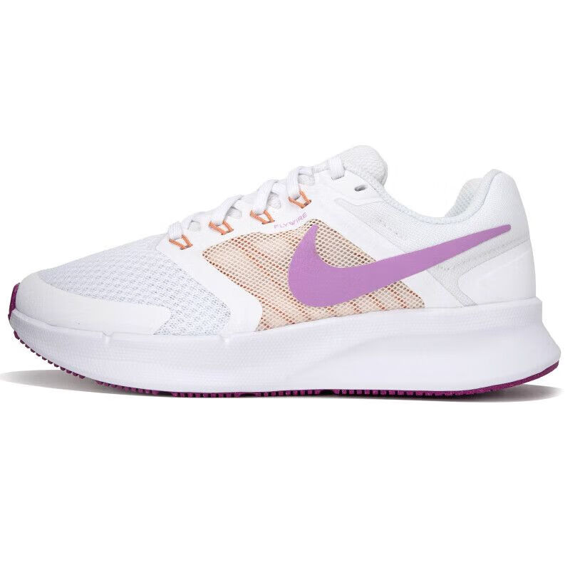 耐克（NIKE）女鞋 新款RUN SWIFT 3运动鞋减震轻便跑步鞋透气休闲鞋 DR2698-103 白/明亮紫/琥珀棕/灯草紫红水番石榴色 36