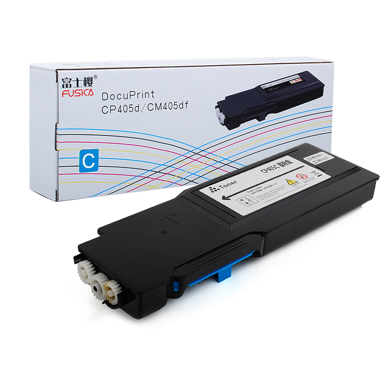 富士樱 CP405 C 蓝色墨粉盒 适用施乐 CP405d CM405df 蓝色