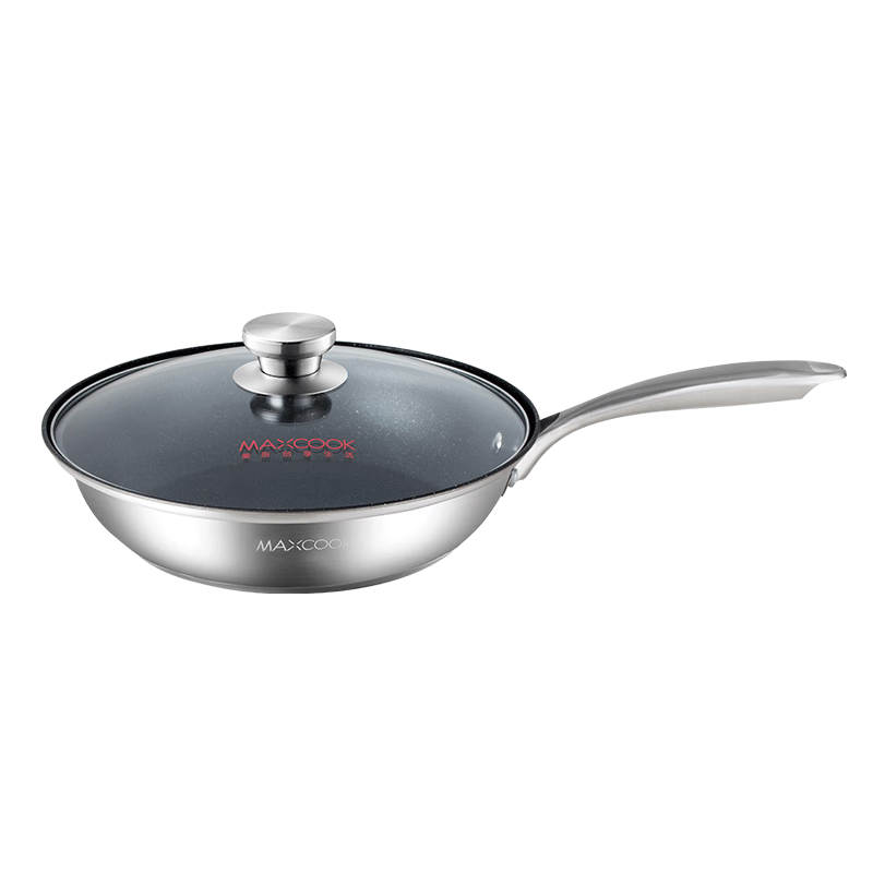 美厨（maxcook）不粘煎炒多用锅28cm MCLP-612（单位：套） 银色