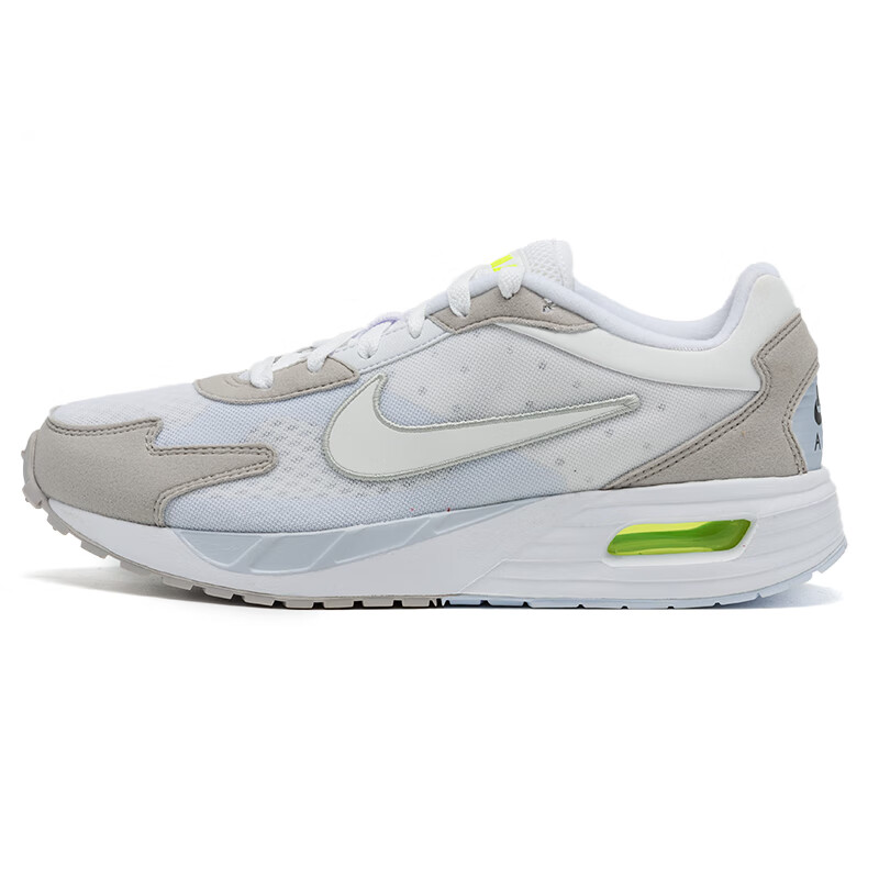 耐克（NIKE） 男鞋 透气运动鞋 新款AIR MAX气垫耐磨休闲鞋跑步鞋DX3666-003 黑/白/荧光黄/足球灰/幻影灰白/浅铁 40