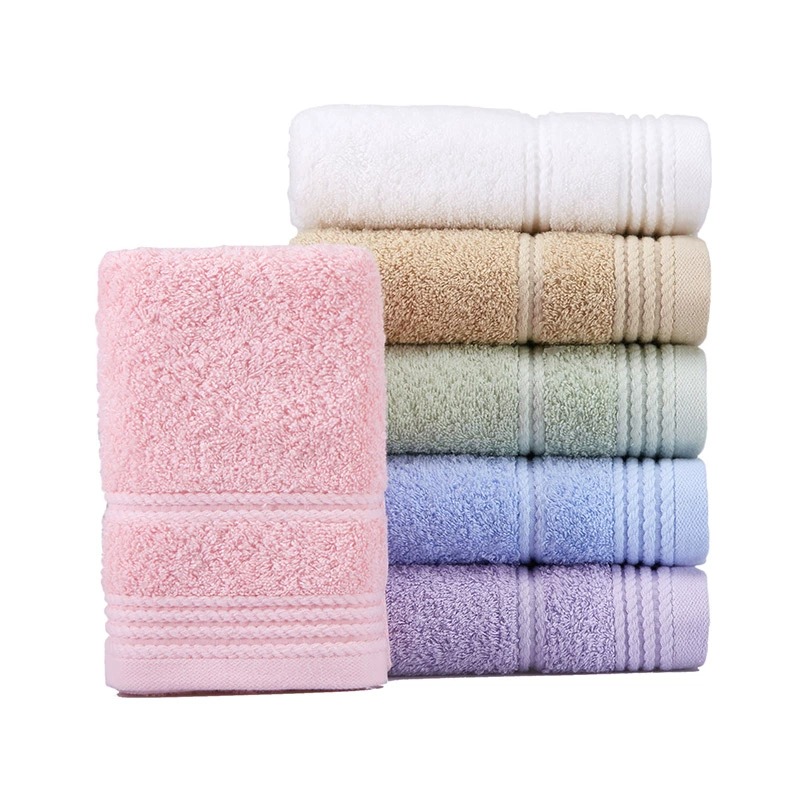 洁丽雅新疆棉马卡龙毛巾家用柔软吸水面巾1条e0117-6（颜色随机）  